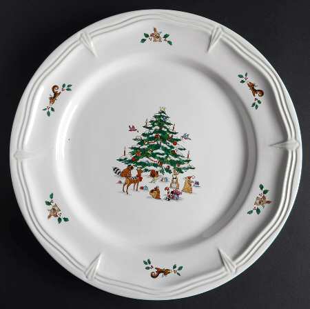 Woodland Christmas (Embossed Rim) 12" Chop Plate (Round Platter)