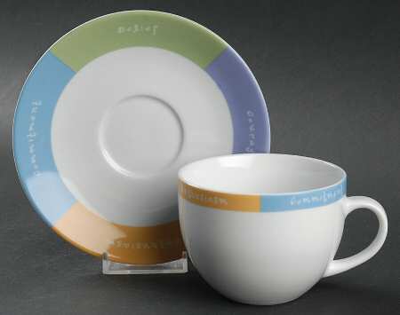 MAK3 Flat Cup & Saucer Set by Mary Kay