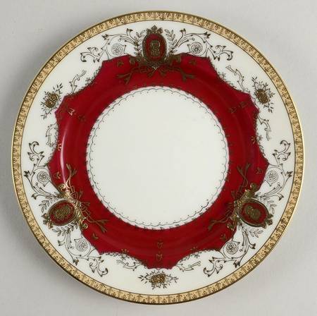 Diplomat Maroon Bread & Butter Plate