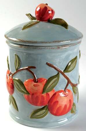 Santa Rosa Blue Large Canister & Lid