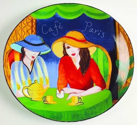 Cafe Paris Dinner Plate by Sango