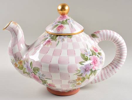 Rose Petal Teapot & Lid