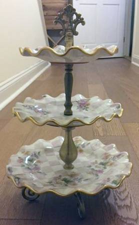 Rose Petal 3 Tier Serving Tray