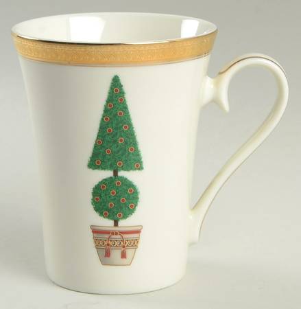 Topiary (Gold, Green Band Plates) Mug