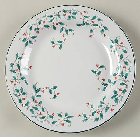 Holly Lace Salad Plate