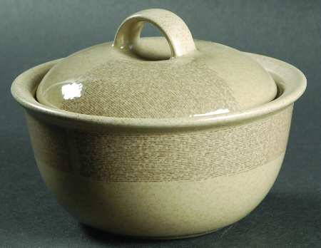 Villagio Beige Sugar Bowl & Lid