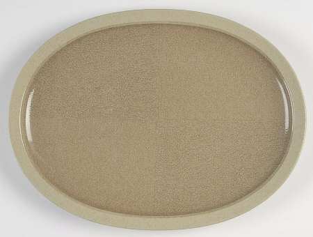 Villagio Beige 15" Oval Serving Platter