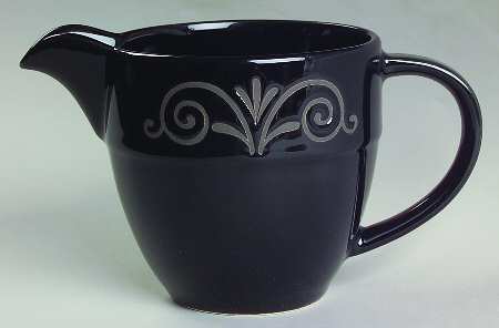 Tuscan Scroll Black Creamer