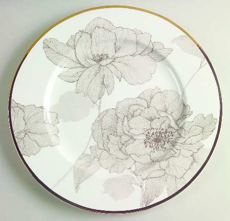 Cameo Bloom Gold 12" Chop Plate (Round Platter)