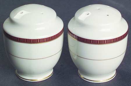 English Brocade Salt & Pepper Set