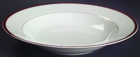English Brocade Rim Soup Bowl