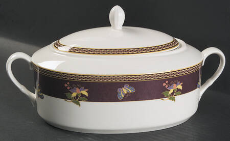 Papillon 2 Quart Oval Covered Casserole