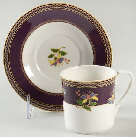 Papillon Flat Cup & Saucer Set