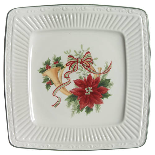 Italian Holiday Square Luncheon Plate