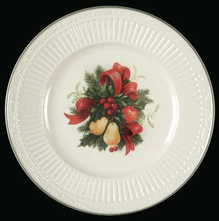 Italian Holiday Accent Salad Plate