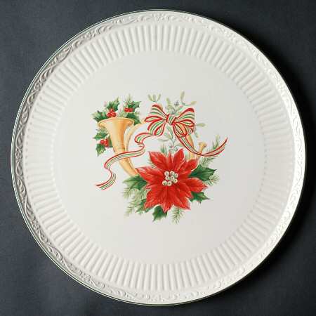 Italian Holiday Cake Plate