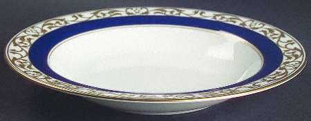 Lily Moire Rim Soup Bowl