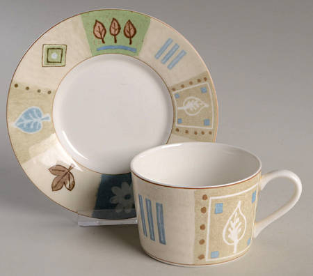 Park Ridge Flat Cup & Saucer Set