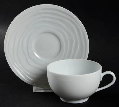 Onde Flat Demitasse Cup & Saucer Set