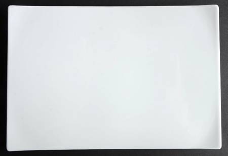 Oxygene White 12" Rectangular Tray