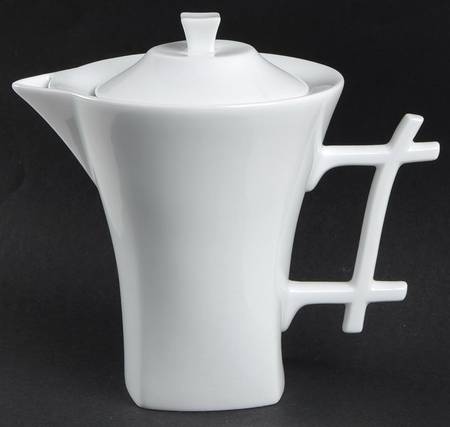 Oxygene White Tea/Coffee Pot & Lid
