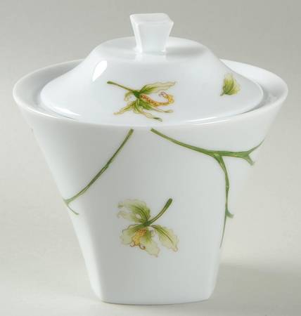 Jardin de Flore (Oxygene Shape) Sugar Bowl & Lid