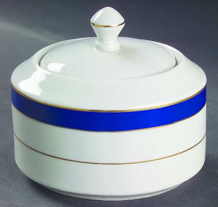 Royal Lapis (Royal Blue Band) Sugar Bowl & Lid