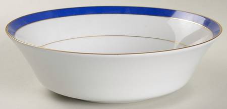 Royal Lapis (Royal Blue Band) 9" Round Vegetable Bowl