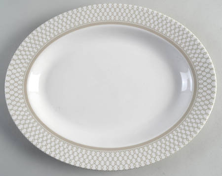 Venetian Link 13" Oval Serving Platter by Mikasa