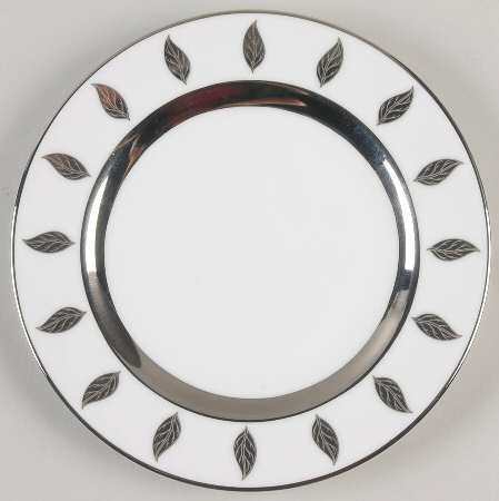 Silvering Leaves Bread & Butter Plate