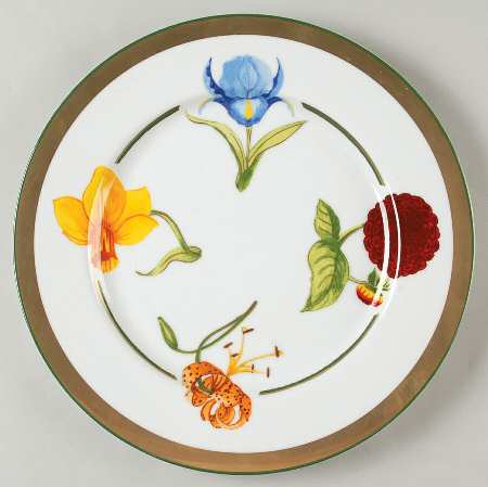 Mamie's Garden Service Plate (Charger) by Marc Blackwell