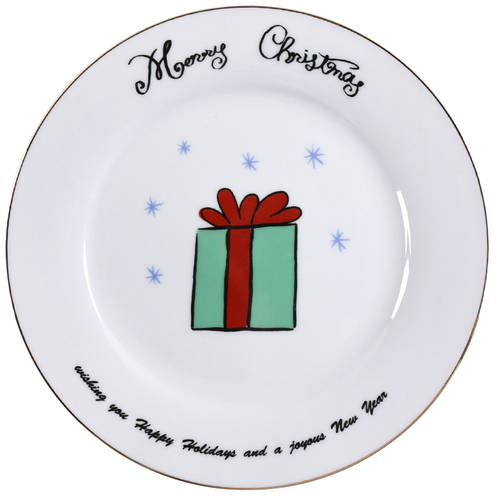 Merry Christmas Salad Plate