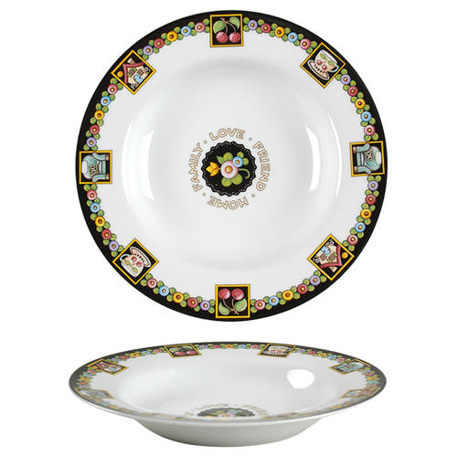 Love, Home, Family, Friends Rim Soup Bowl