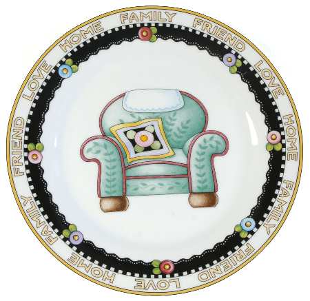 Love, Home, Family, Friends Salad Plate
