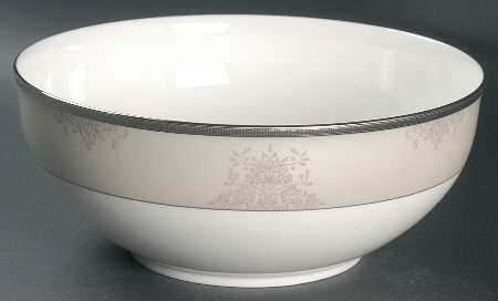 Floral Elegance Platinum 8" Round Vegetable Bowl