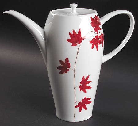 Pure Red Coffee Pot & Lid