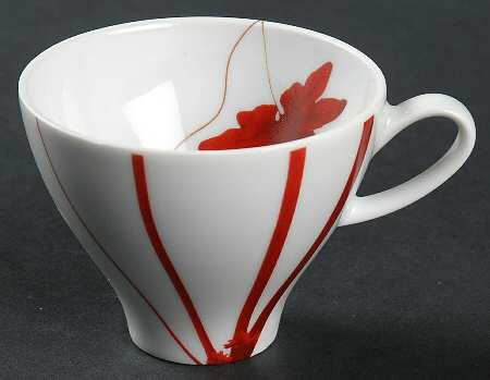 Pure Red Flat Demitasse Cup