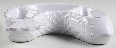 Sanibel Fish Shaped 3 Part Server