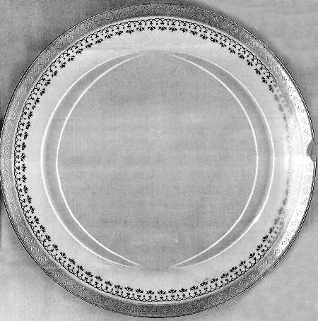 Gold Lace Salad Plate