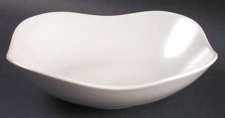 Global Cuisine Creme 9" Square Vegetable Bowl