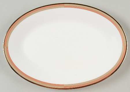 Connections Peach and Gold Butter Tray by Mikasa