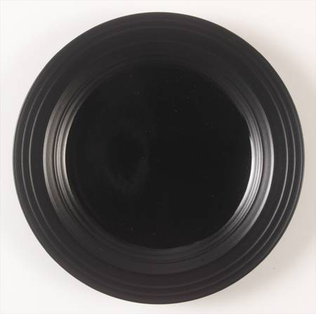 Swirl Black Salad Plate