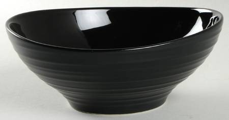 Swirl Black Coupe Cereal Bowl