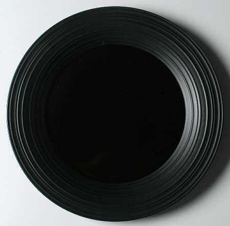 Swirl Black 14" Round Platter