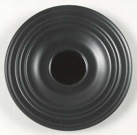 Swirl Black Saucer