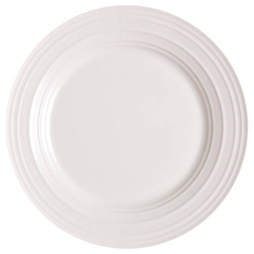 Swirl White Salad Plate