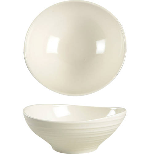 Swirl White Coupe Cereal Bowl