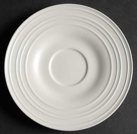 Swirl White Saucer