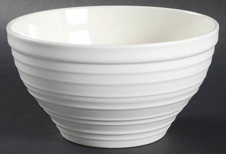 Swirl White Stacking Bowl