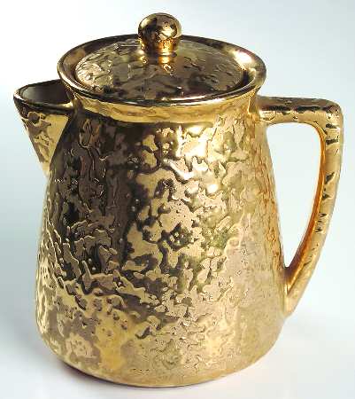 Golden Brocade Coffee Pot & Lid by Nelson McCoy